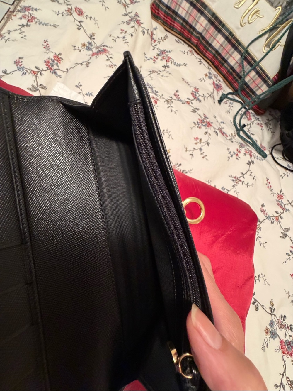 Salvatore Ferragamo Black Leather Long Wallet with Gold Gancini Accent - Picture 9 of 9